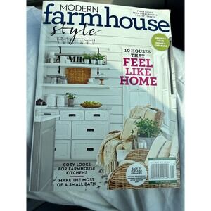Modern Farmhouse Style Magazine 6/17 2022 Home Decor Paperback declutter Kitchen